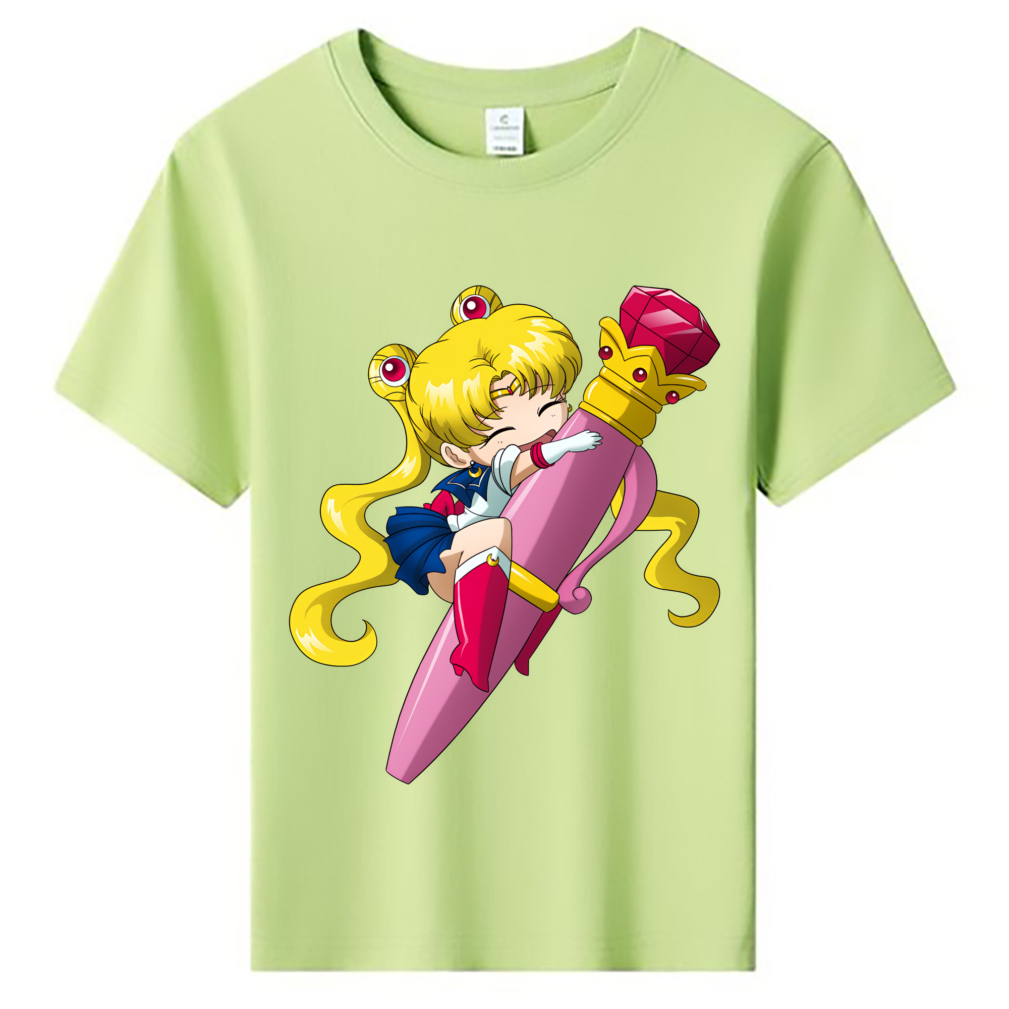 （画像用） 美少女戦士セーラームーン 月野 うさぎ つきの うさぎ Sailor Moon Tsukino Usagi 綿100％キッズTシャツ（フロントプリント）